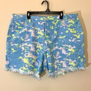 Wild Fable Paint Splatter Shorts 18w